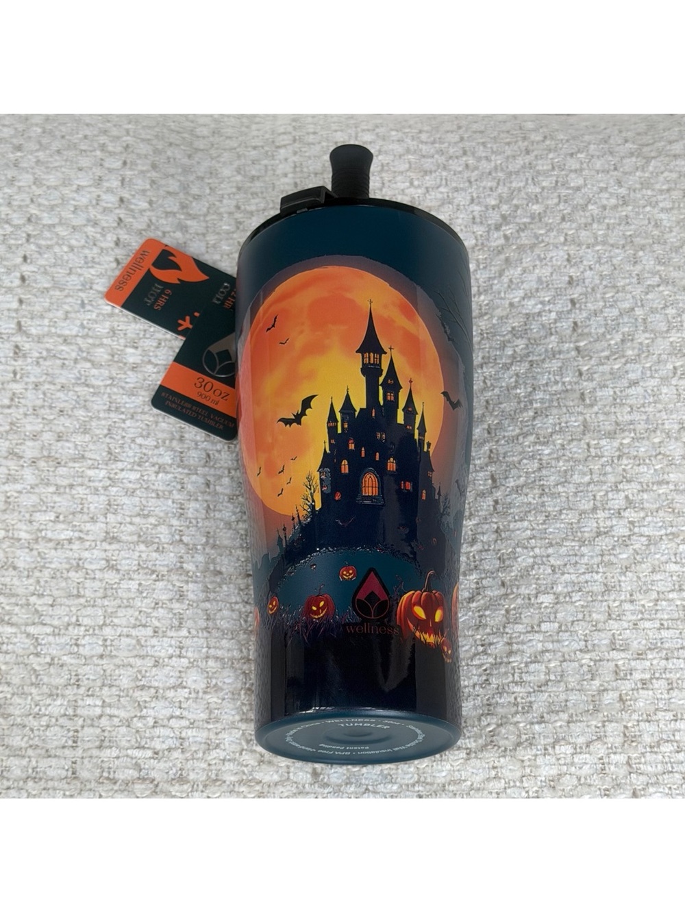 Wellness Halloween Insulated Tumbler Cup 30oz Haunted House TikTok Viral NWT